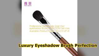 Βούρτσα σκιάς ματιών πολυτελείας κατσίκας OEM ODM